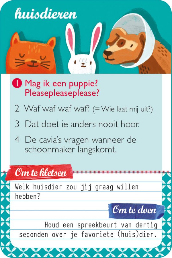 familieklets  huisdieren kaart 1 hr