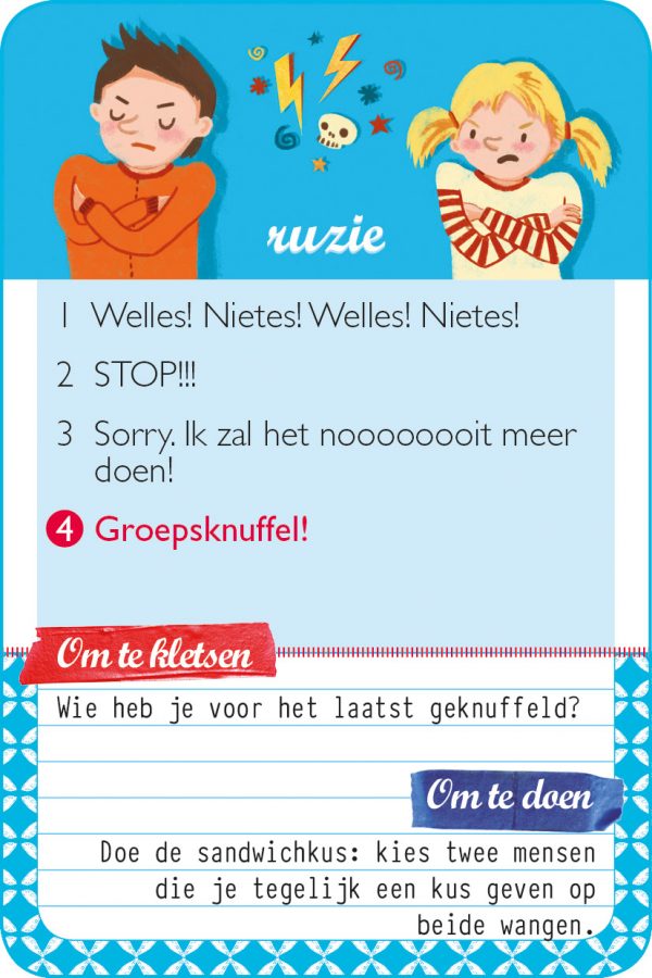 familieklets  ruzie kaart 4 hr