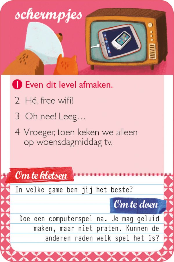 familieklets  schermpjes kaart 1 hr