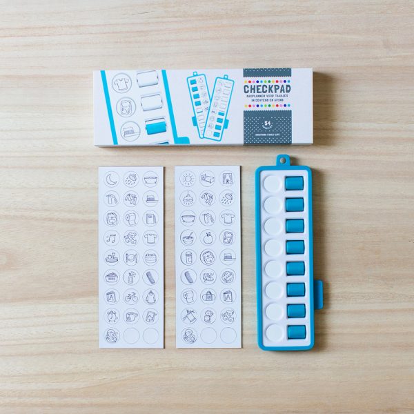 gezinnig checkpad inhoud blauw